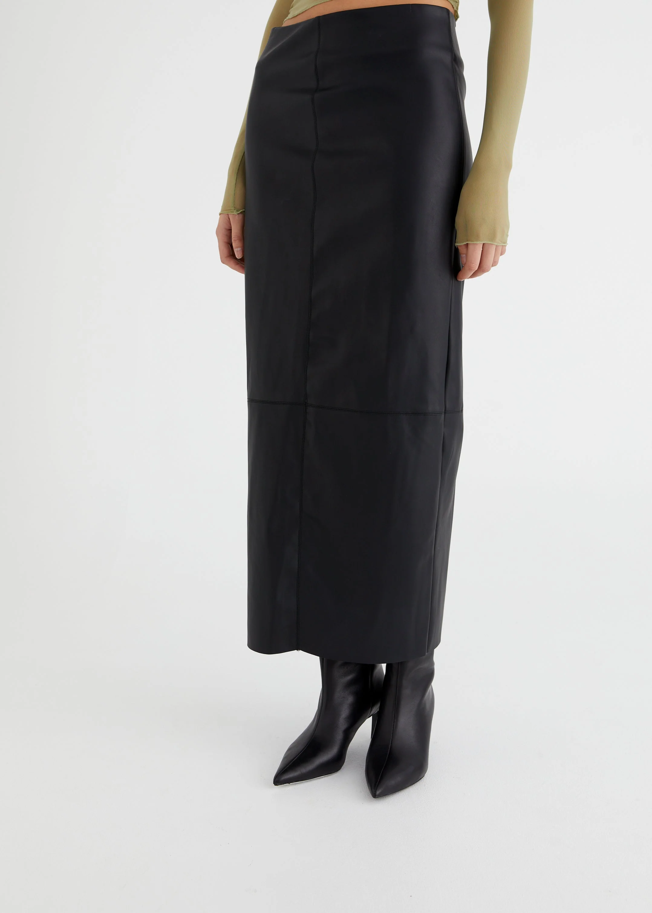 Alta Faux Leather Skirt - Image 5