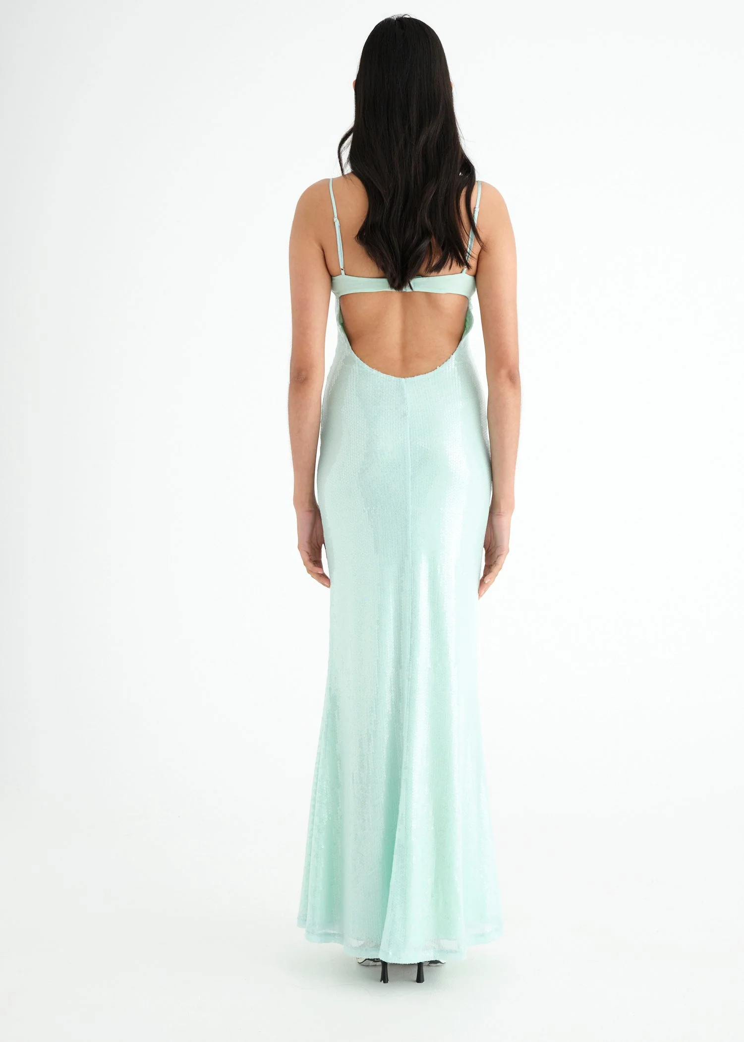 Juliano Sequin Slip Dress - Image 3