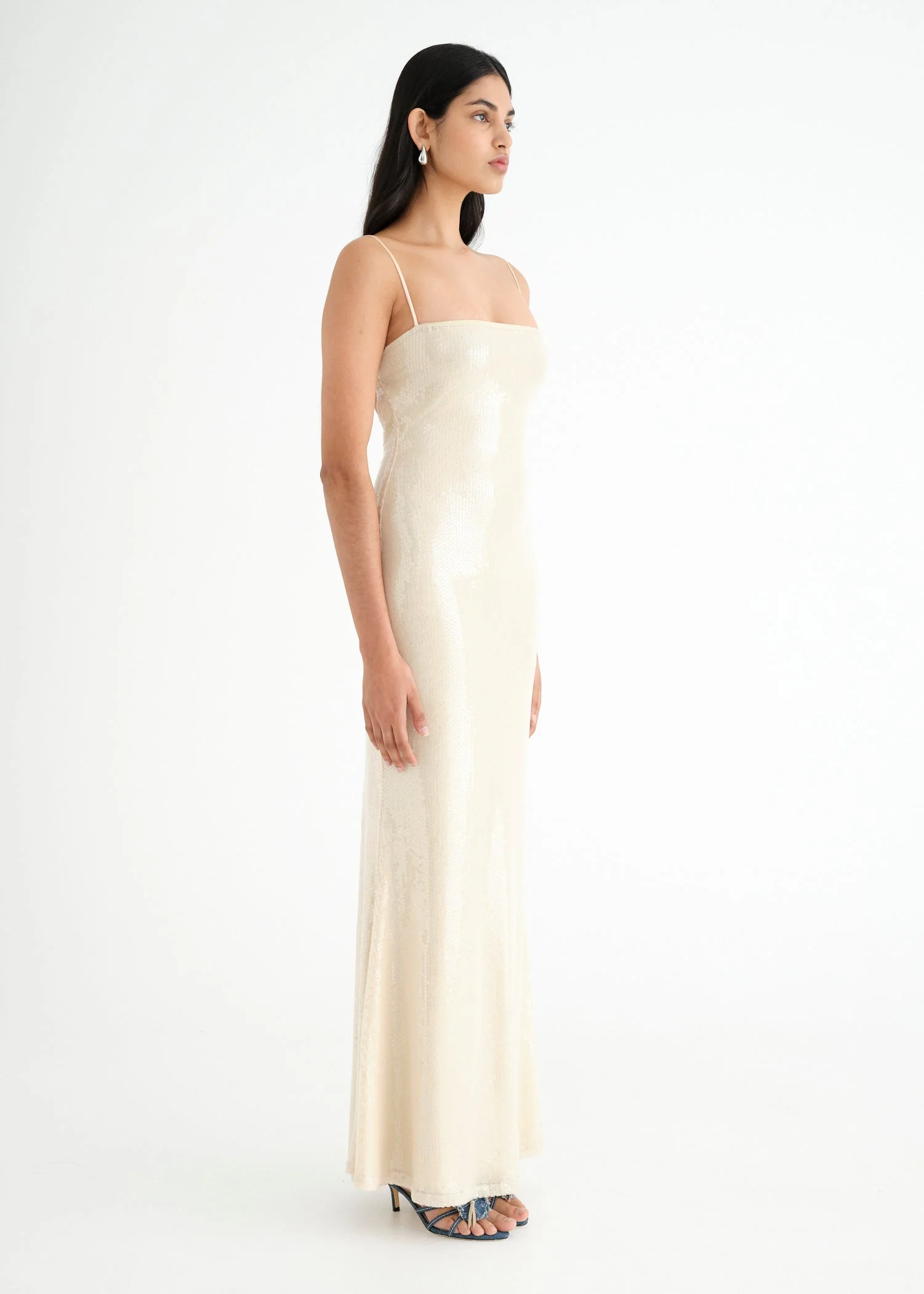 Juliano Sequin Slip Dress - Image 3