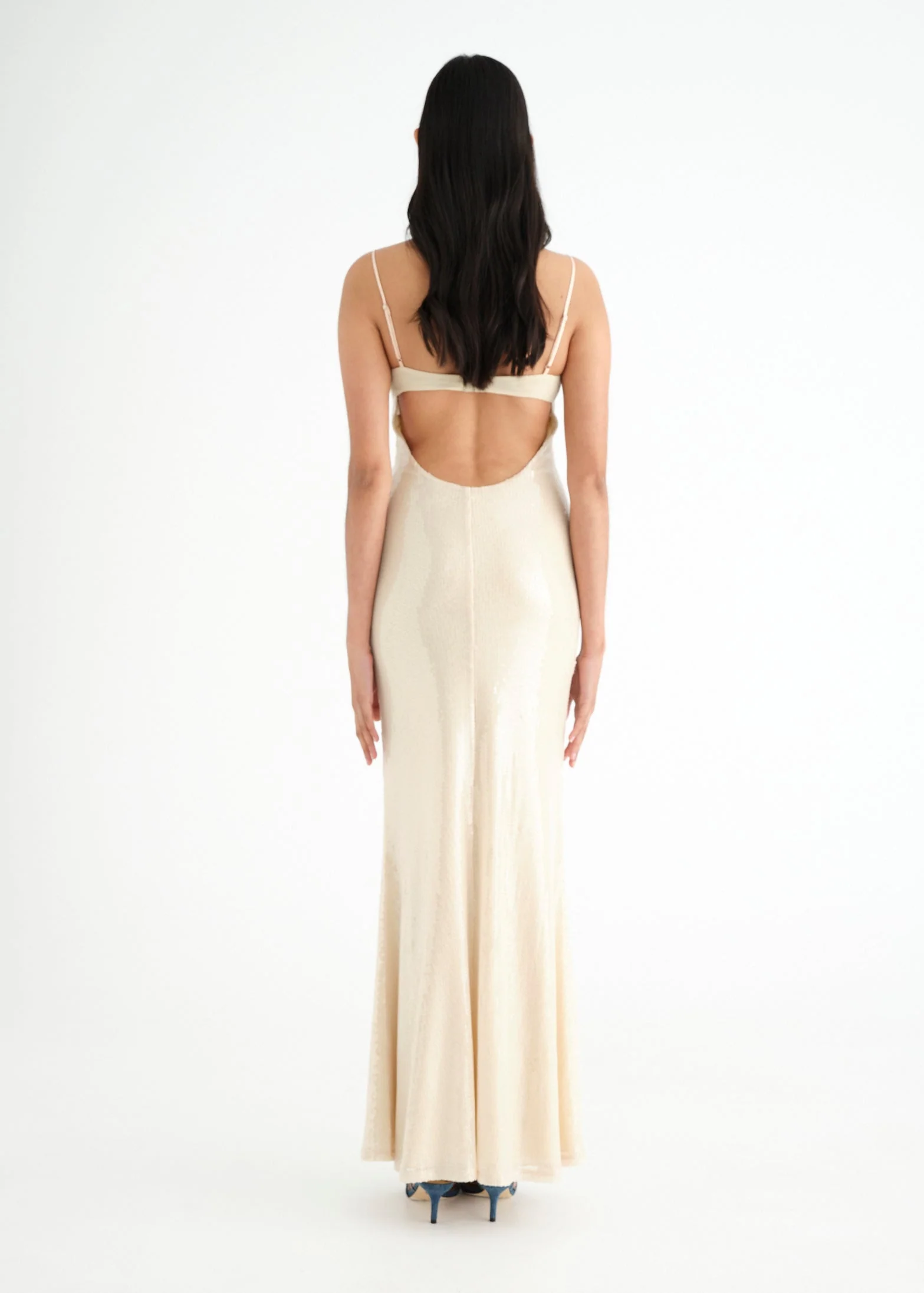 Juliano Sequin Slip Dress - Image 4