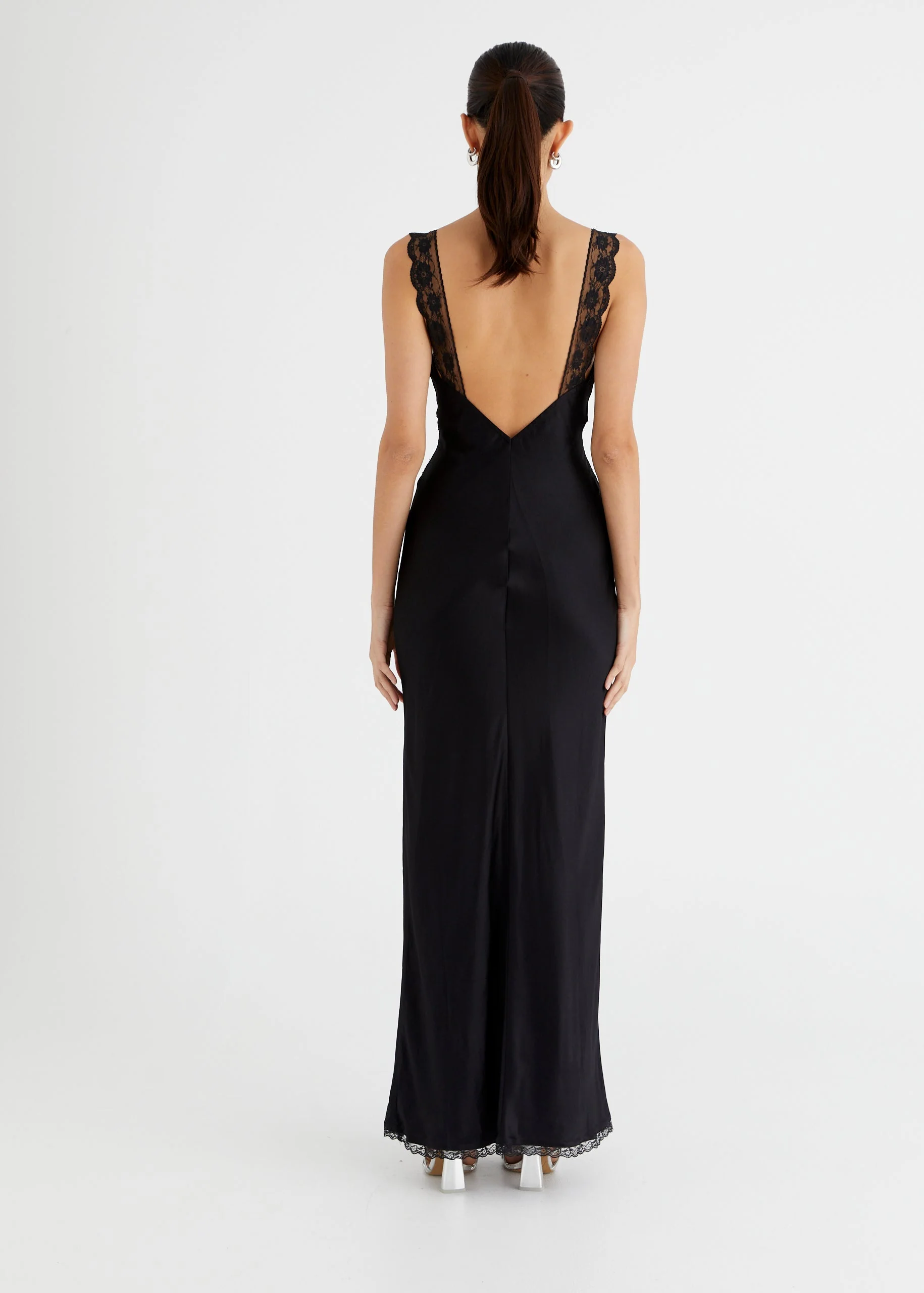 Robbie Satin Slip Dress - Image 4